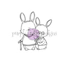 Simon Says Stamp! Purple Onion Designs EDDIE AND ETHEL Cling Stamp pod1247