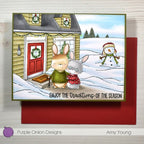 Simon Says Stamp! Purple Onion Designs EDDIE AND ETHEL Cling Stamp pod1247