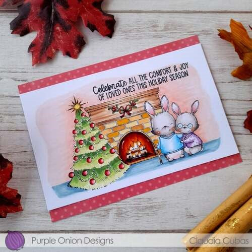 Simon Says Stamp! Purple Onion Designs EDDIE AND ETHEL Cling Stamp pod1247