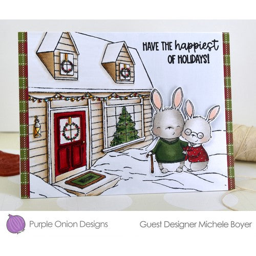 Simon Says Stamp! Purple Onion Designs EDDIE AND ETHEL Cling Stamp pod1247