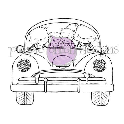 Simon Says Stamp! Purple Onion Designs ON OUR WAY Cling Stamp pod1239