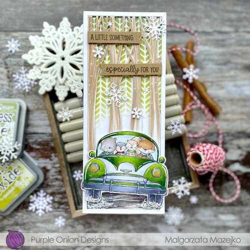Simon Says Stamp! Purple Onion Designs ON OUR WAY Cling Stamp pod1239