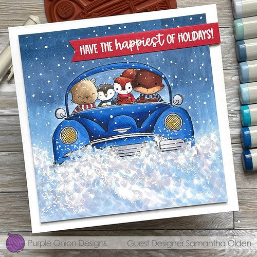Simon Says Stamp! Purple Onion Designs ON OUR WAY Cling Stamp pod1239