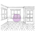 Simon Says Stamp! Purple Onion Designs ROOM BACKGROUND Cling Stamp pod1238