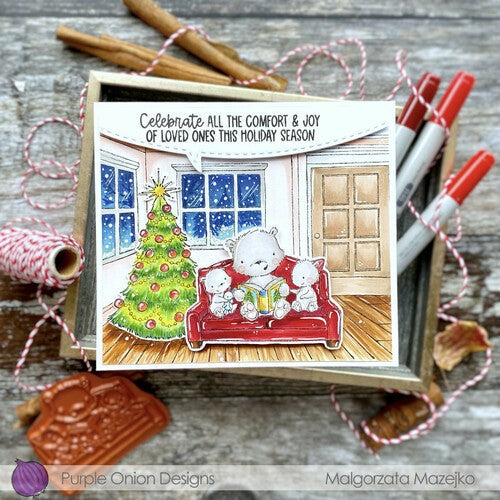 Simon Says Stamp! Purple Onion Designs ROOM BACKGROUND Cling Stamp pod1238