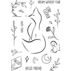 Simon Says Stamp! Creative Expressions CLEVER FOX Clear Stamps cec978*