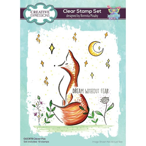 Simon Says Stamp! Creative Expressions CLEVER FOX Clear Stamps cec978*