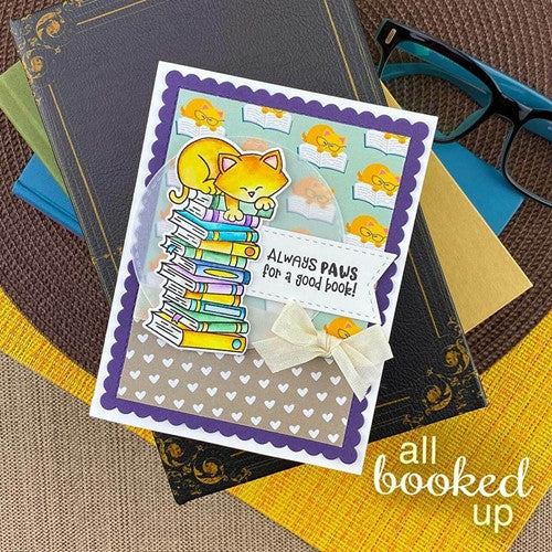Simon Says Stamp! Newton's Nook Designs ALL BOOKED UP Clear Stamps NN2111S02