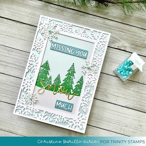 Simon Says Stamp! Trinity Stamps A7 SNOWFLAKE FRAME Die Set tmd110 | color-code:ALT01