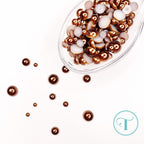 Simon Says Stamp! Trinity Stamps BRONZED BROWN SATIN BAUBLES Embellishment Box tsb223