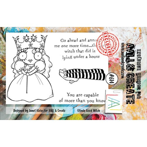 Simon Says Stamp! AALL & Create GLINDA GOOD WITCH A7 Clear Stamps aall614