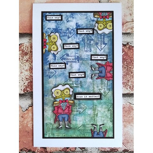 Simon Says Stamp! AALL & Create CHESHIRE CAT AND FROG FOOTMAN A7 Clear Stamps aall613