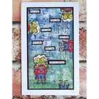 Simon Says Stamp! AALL & Create CHESHIRE CAT AND FROG FOOTMAN A7 Clear Stamps aall613