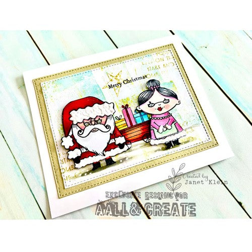 Simon Says Stamp! AALL & Create MR. AND MRS. CLAUS A7 Clear Stamps aall612