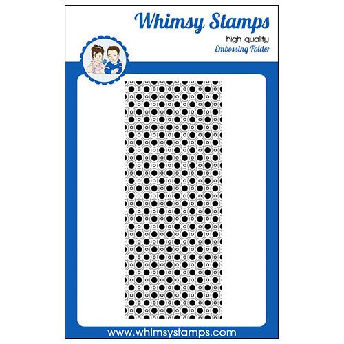 Simon Says Stamp! Whimsy Stamps SLIMLINE DIAGONAL DOTS Embossing Folder WSEF06