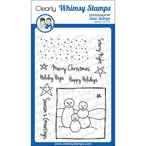 Simon Says Stamp! Whimsy Stamps FADOODLE STARRY NIGHT Clear Stamps CWSD172a*
