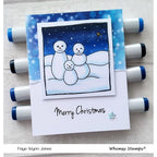 Simon Says Stamp! Whimsy Stamps FADOODLE STARRY NIGHT Clear Stamps CWSD172a*