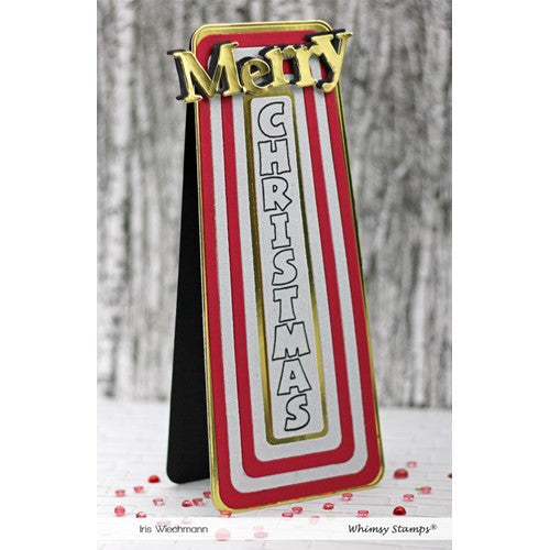 Simon Says Stamp! Whimsy Stamps SLIMLINE TAPERED FRAMES Die WSD314a*