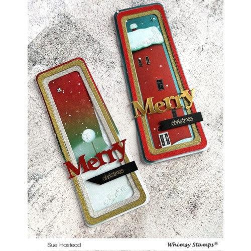 Simon Says Stamp! Whimsy Stamps SLIMLINE TAPERED FRAMES Die WSD314a*