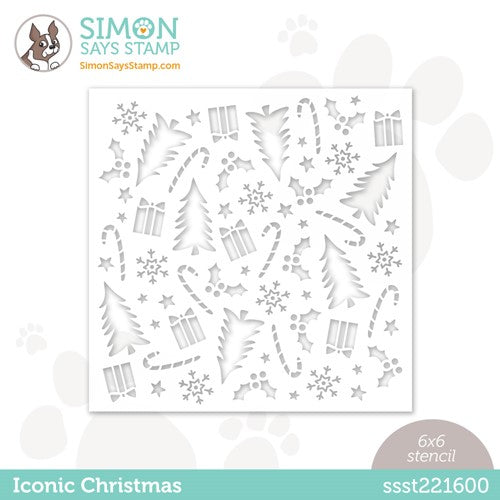 Simon Says Stamp! Simon Says Stamp Stencil ICONIC CHRISTMAS ssst221600