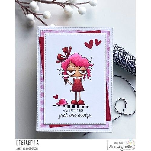 Simon Says Stamp! Stamping Bella MINI ODDBALL WITH ONE SCOOP Cling Stamps eb1085