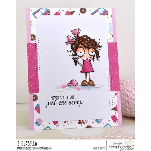 Simon Says Stamp! Stamping Bella MINI ODDBALL WITH ONE SCOOP Cling Stamps eb1085