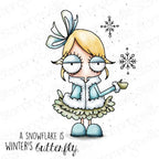 Simon Says Stamp! Stamping Bella MINI SNOWFLAKE ODDBALL Cling Stamps eb1086