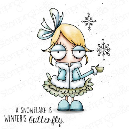Simon Says Stamp! Stamping Bella MINI SNOWFLAKE ODDBALL Cling Stamps eb1086