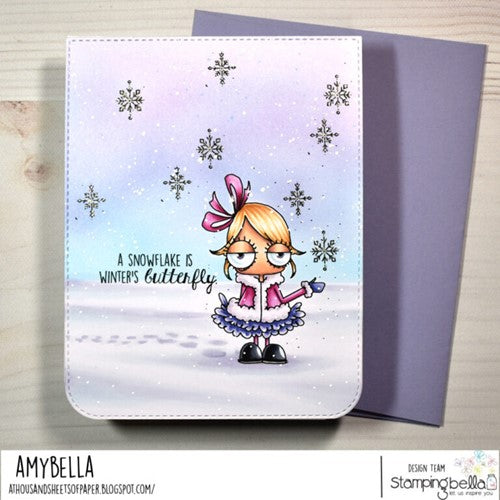Simon Says Stamp! Stamping Bella MINI SNOWFLAKE ODDBALL Cling Stamps eb1086