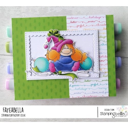 Simon Says Stamp! Stamping Bella MESSY CHRISTMAS GNOME Cling Stamps eb1076*