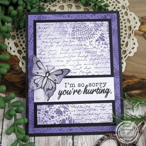Simon Says Stamp! Sweet 'N Sassy SCRIPT BACKGROUND Clear Stamp sns-21-057