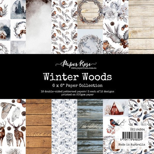 Simon Says Stamp! Paper Rose WINTER WOODS 6x6 Paper Pad 24364