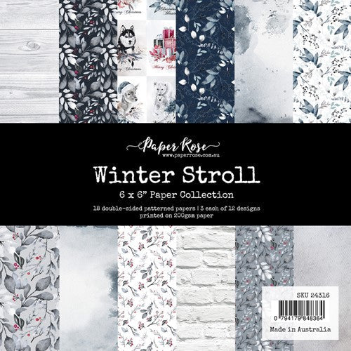 Simon Says Stamp! Paper Rose WINTER STROLL 6x6 Paper Pad 24316