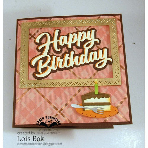 Simon Says Stamp! Karen Burniston HAPPY BIRTHDAY SHADOW Die 1179