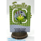 Simon Says Stamp! Karen Burniston WORD SET 14 HUGS TRIMS Dies 1182