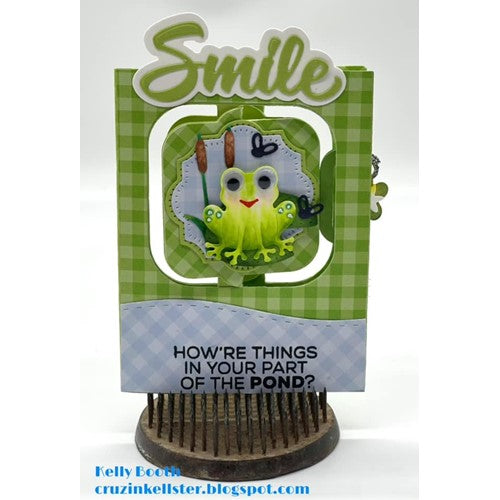 Simon Says Stamp! Karen Burniston WORD SET 14 HUGS TRIMS Dies 1182