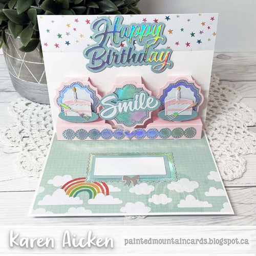Simon Says Stamp! Karen Burniston WORD SET 14 HUGS TRIMS Dies 1182