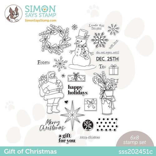 Simon Says Stamp! Simon Says Clear Stamps GIFT OF CHRISTMAS sss202451c