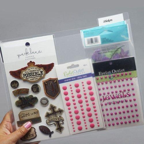 Simon Says Stamp! Stamp N Storage 8.5x11 LANDSCAPE PAPER STORAGE POCKETS 41186