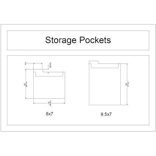 Simon Says Stamp! Stamp N Storage 9.5x7 SLIMLINE STORAGE PORTRAIT POCKETS 41216