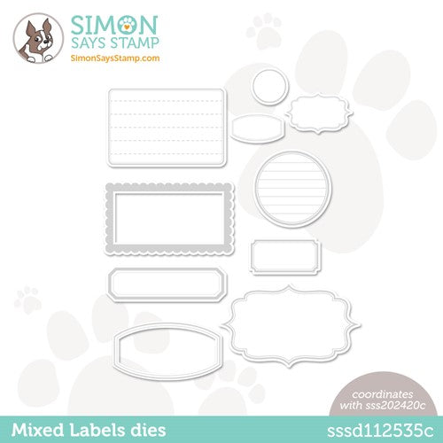 Simon Says Stamp! Simon Says Stamp MIXED LABELS Wafer Dies sssd112535c