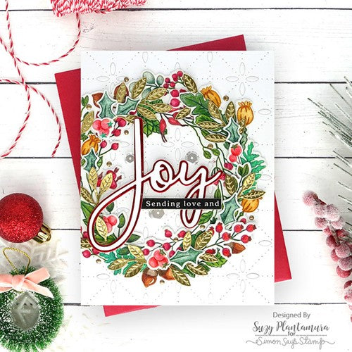 Simon Says Stamp! Simon Says Stamp THANKFUL WREATH Wafer Dies sssd112447c | color-code:ALT00
