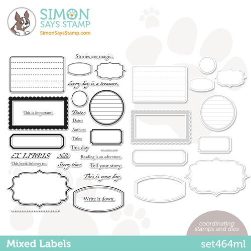 Simon Says Stamp! Simon Says Stamps and Dies MIXED LABELS set464ml