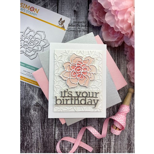 Simon Says Stamp! Simon Says Stamps Die and Stencil STYLIZED FLOWER set468sf