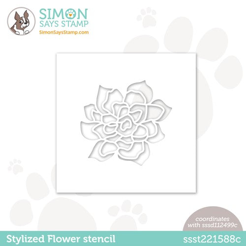Simon Says Stamp! Simon Says Stamp Stencil STYLIZED FLOWER ssst221688c