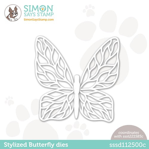 Simon Says Stamp! Simon Says Stamp STYLIZED BUTTERFLY Wafer Dies sssd112500c