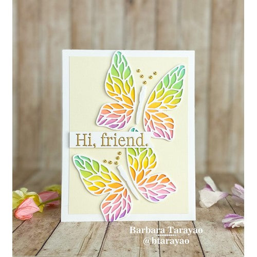 Simon Says Stamp! Simon Says Stamp STYLIZED BUTTERFLY Wafer Dies sssd112500c