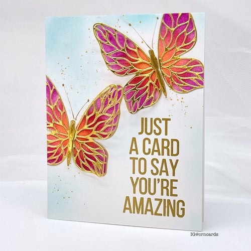 Simon Says Stamp! Simon Says Stamp STYLIZED BUTTERFLY Wafer Dies sssd112500c