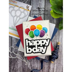 Simon Says Stamp! CZ Design Wafer Dies HAPPY B DAY czd154