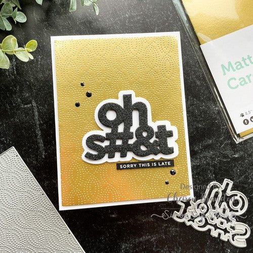 Simon Says Stamp! CZ Design Wafer Dies OH EXPLETIVE czd156